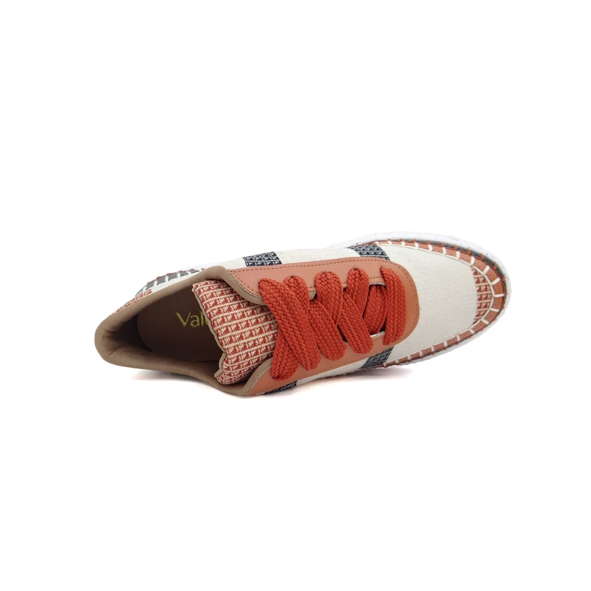 Tênis Valentina Casual 605003 Cru/Terracota Tênis Valentina Casual 605003 Cru/Terracota