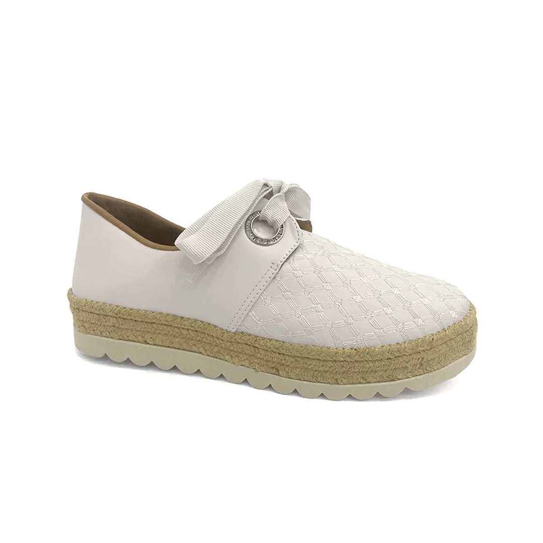 Tênis Valentina Casual Oxford 396056 Off White