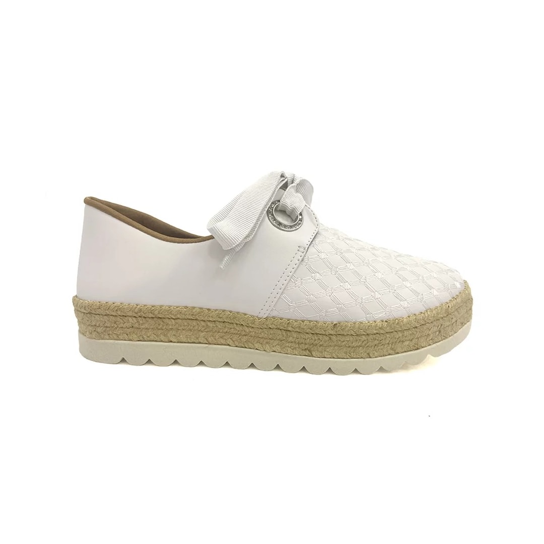 Tênis Valentina Casual Oxford 396056 Off White