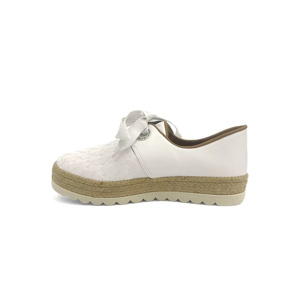 Tênis Valentina Casual Oxford 396056 Off White Tênis Valentina Casual Oxford 396056 Off White