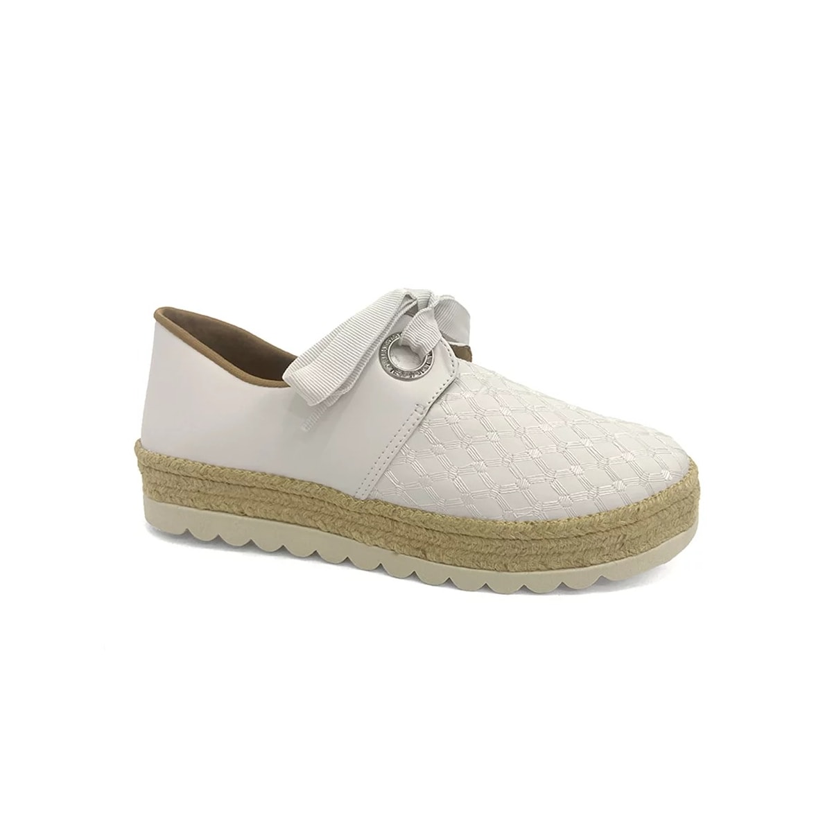Tênis Valentina Casual Oxford 396056 Off White Tênis Valentina Casual Oxford 396056 Off White