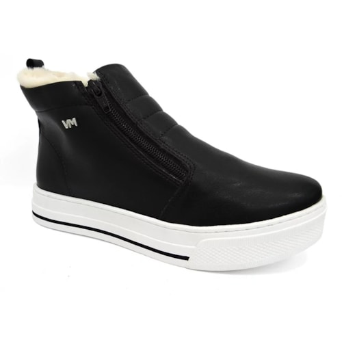 Tênis Via Marte Bota Feminino 030-001 Preto