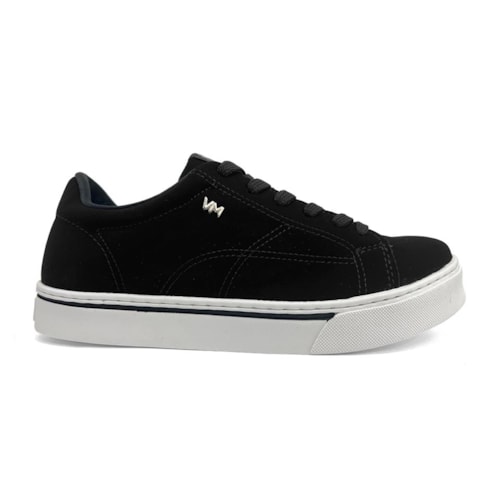 Detalhe - Tênis Via Marte Casual 016-008-01 Preto
