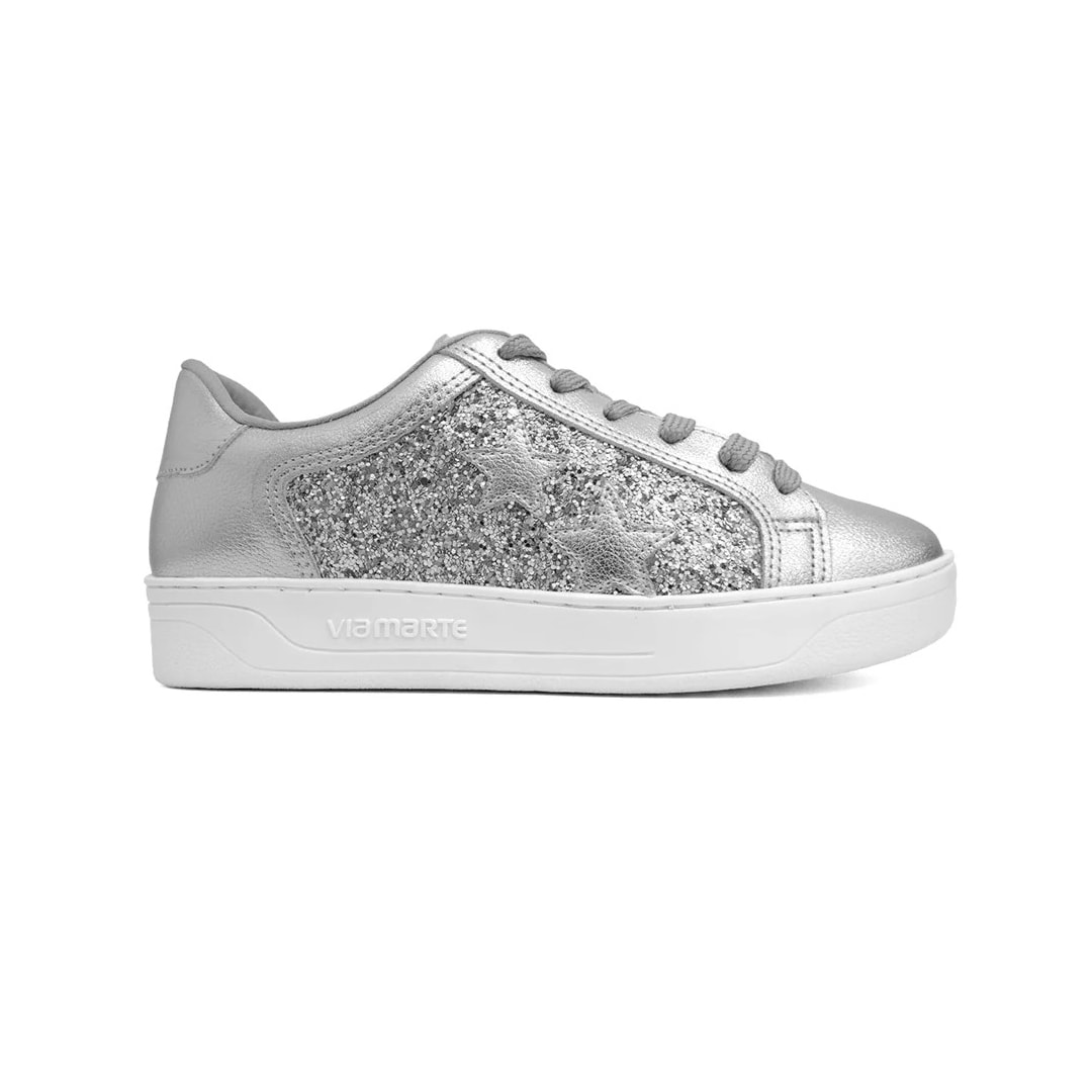 Tênis Via Marte Casual 020-008 Prata/Prata Tênis Via Marte Casual 020-008 Prata/Prata