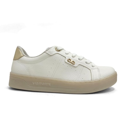 Detalhe - Tênis Via Marte Casual 020-011-02 Milk