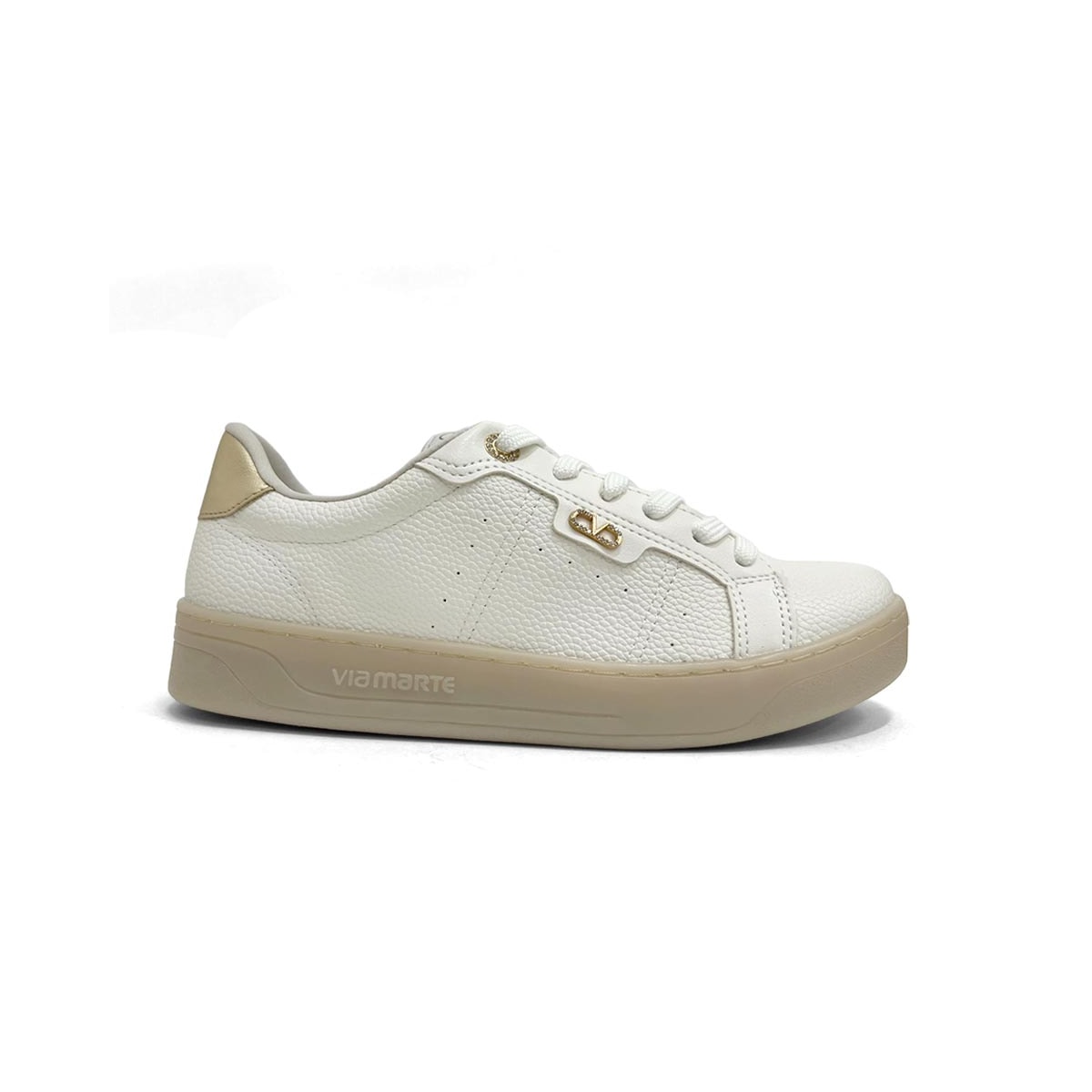 Tênis Via Marte Casual 020-011-02 Milk