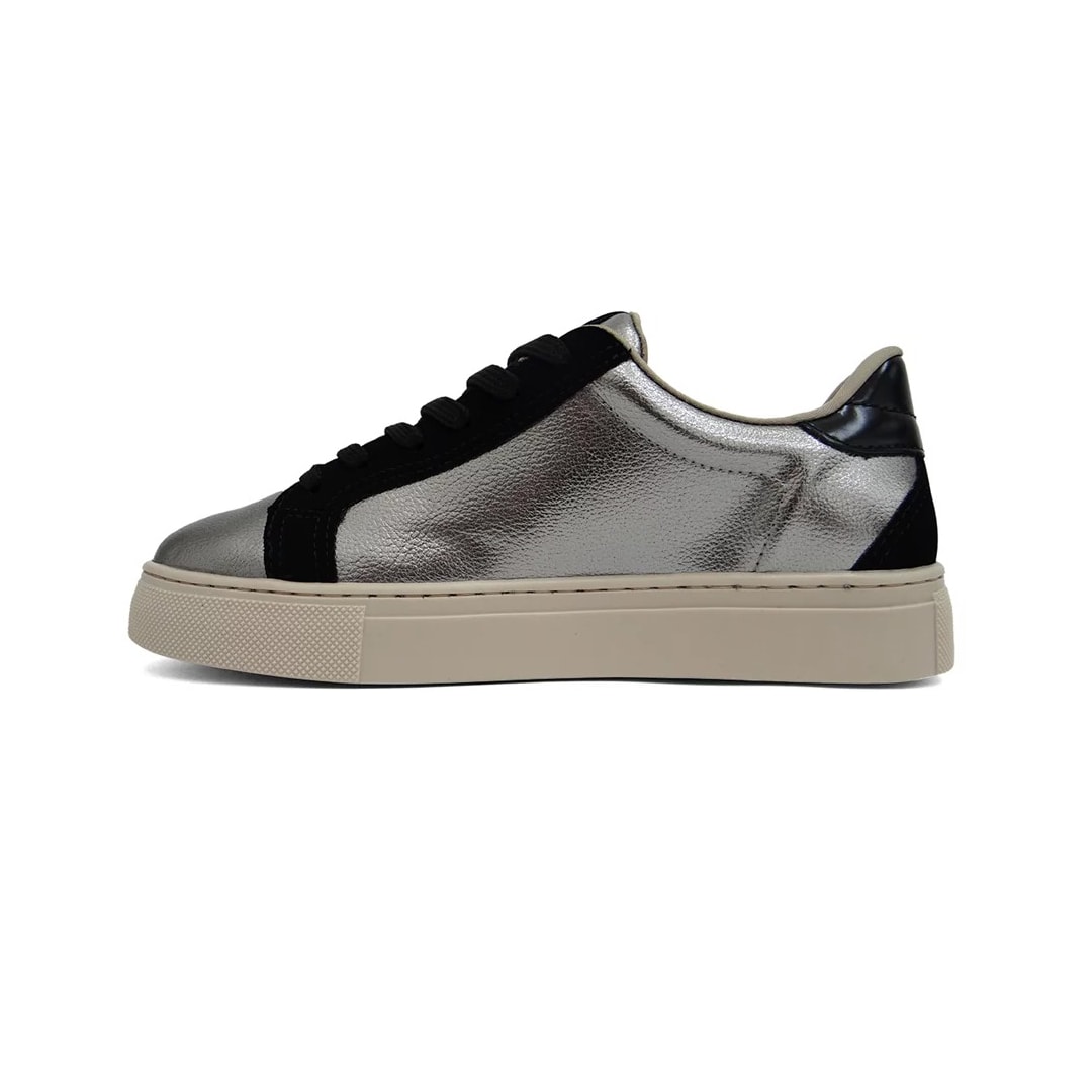 Tênis Via Marte Casual 082-010 Pewter/Preto/Preto