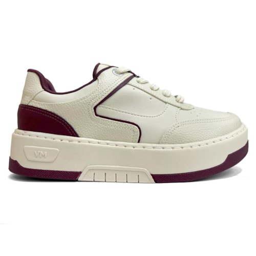 Detalhe - Tênis Via Marte Casual 126-009-08 Marfim