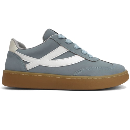 Detalhe - Tênis Via Marte Casual 130-005-02 Azul Polar