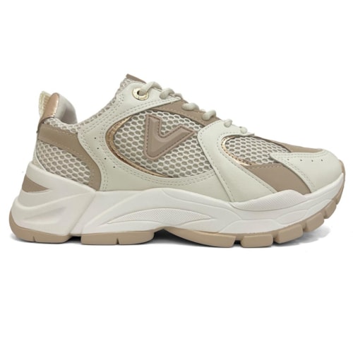 Detalhe - Tênis Via Marte Casual 140-010-09 Marfim