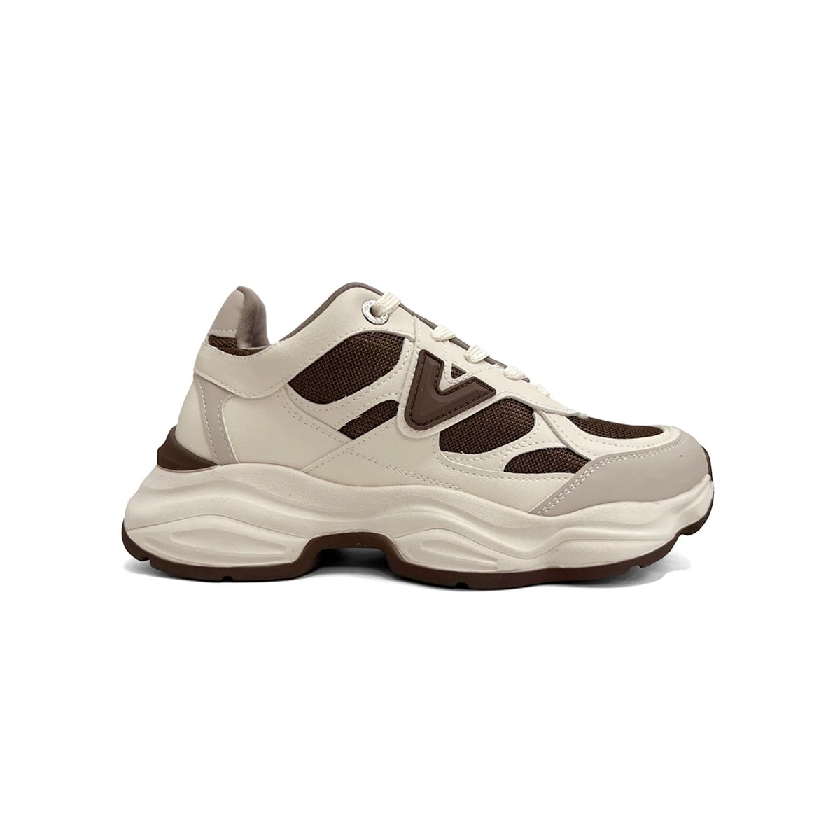 Tênis Via Marte Casual 158-023-21 Bege/Marfim/Cinnamon Tênis Via Marte Casual 158-023-21 Bege/Marfim/Cinnamon