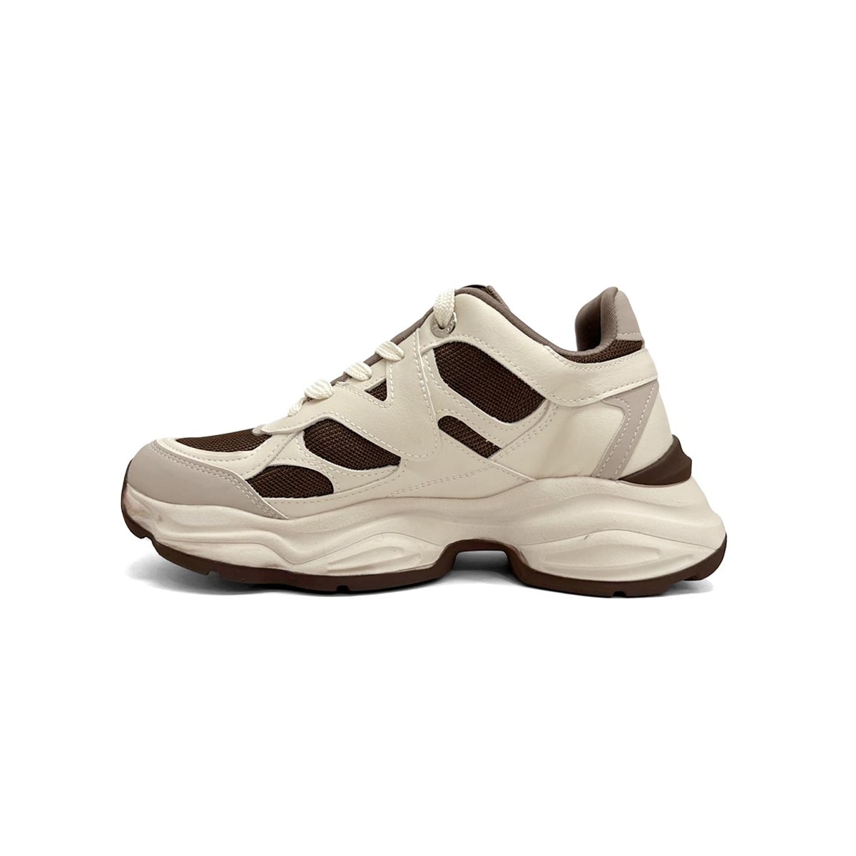 Tênis Via Marte Casual 158-023-21 Bege/Marfim/Cinnamon Tênis Via Marte Casual 158-023-21 Bege/Marfim/Cinnamon
