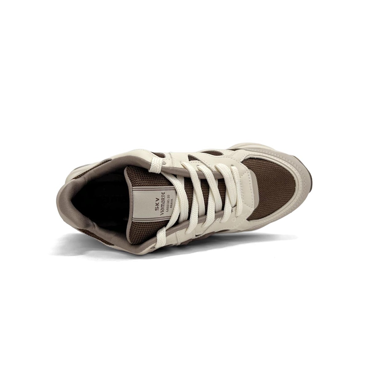 Tênis Via Marte Casual 158-023-21 Bege/Marfim/Cinnamon Tênis Via Marte Casual 158-023-21 Bege/Marfim/Cinnamon