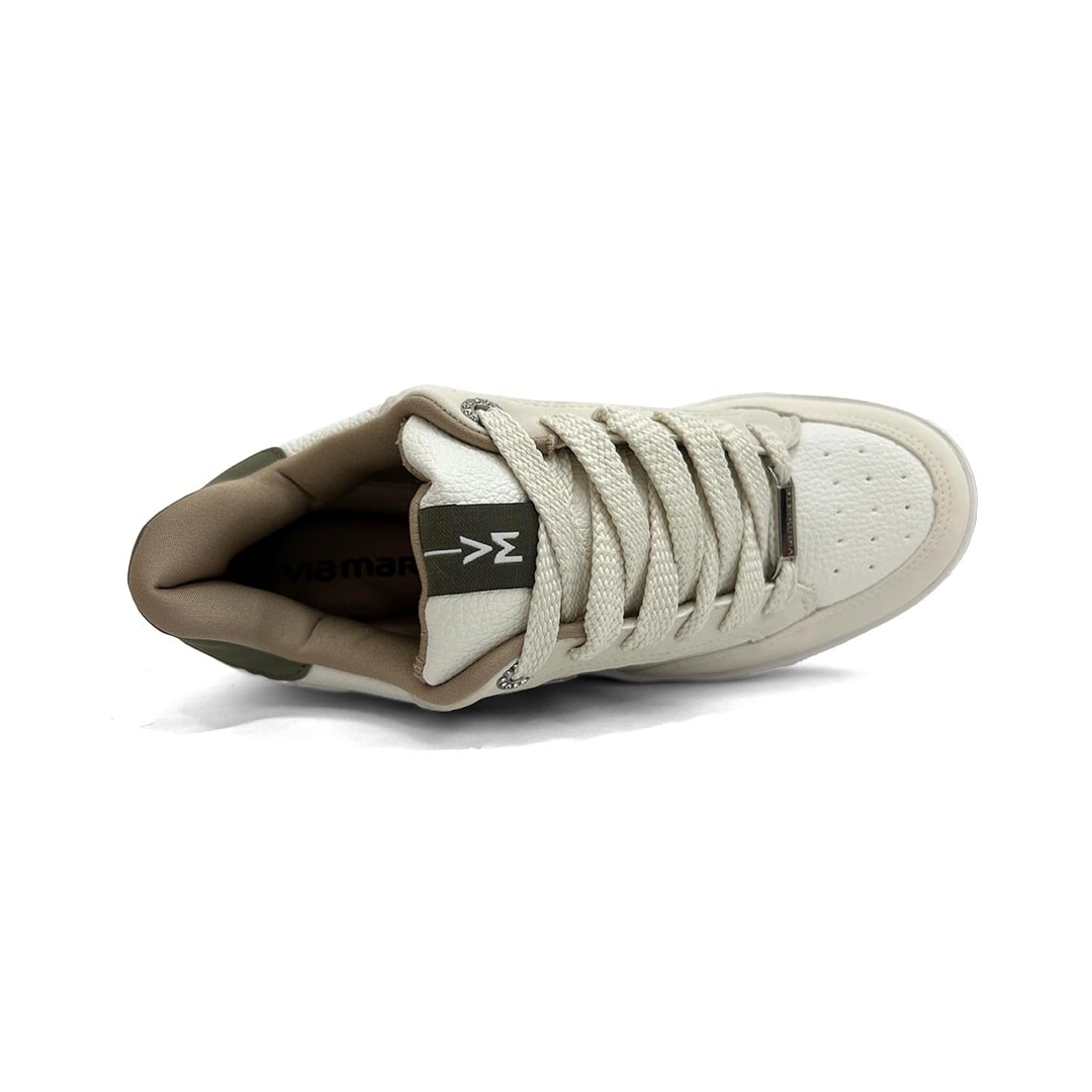 Tênis Via Marte Casual 209-001-06 Marfim Tênis Via Marte Casual 209-001-06 Marfim