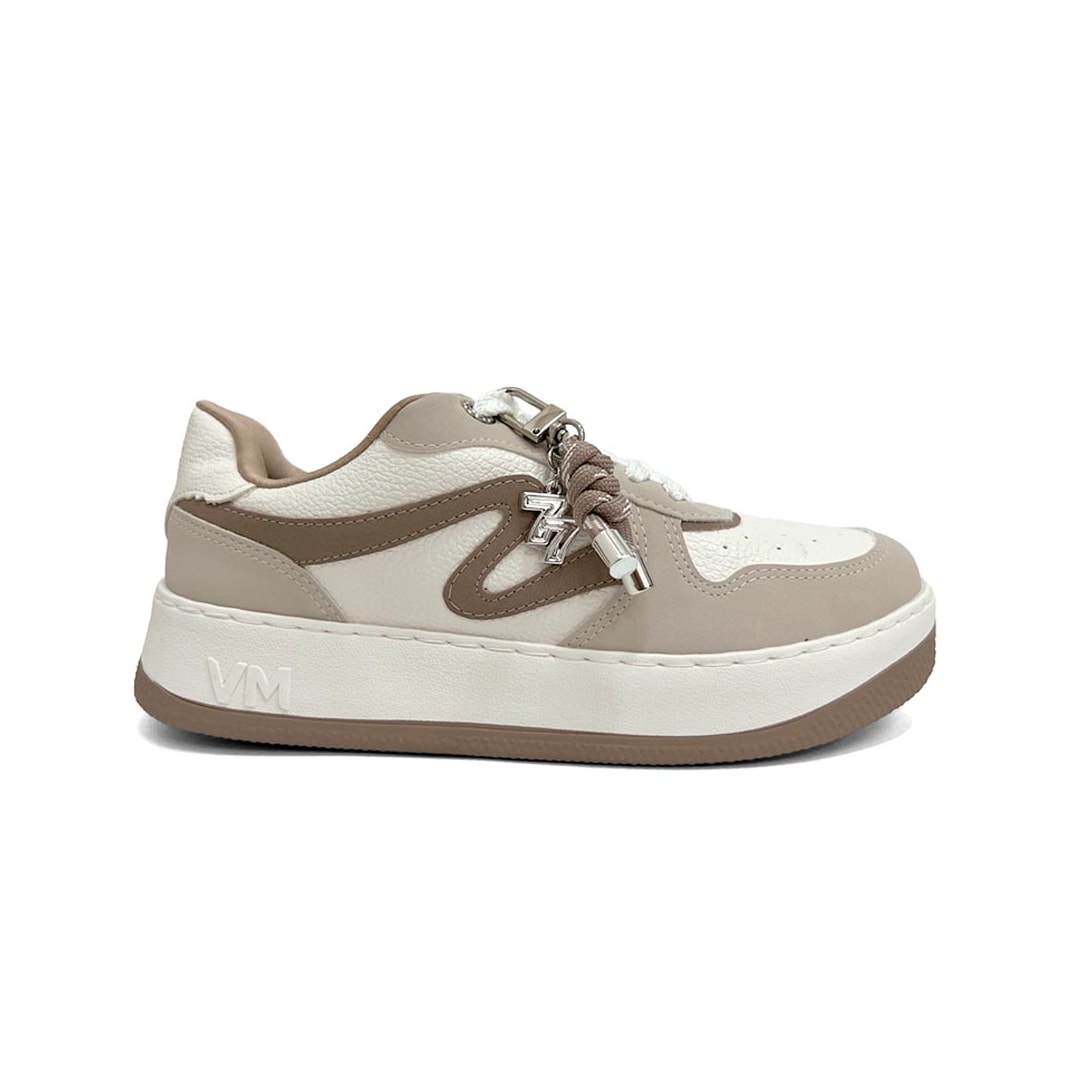 Tênis Via Marte Casual 209-014-13 Bege/Milk/Toffee