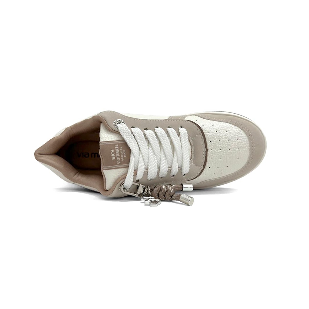 Tênis Via Marte Casual 209-014-13 Bege/Milk/Toffee