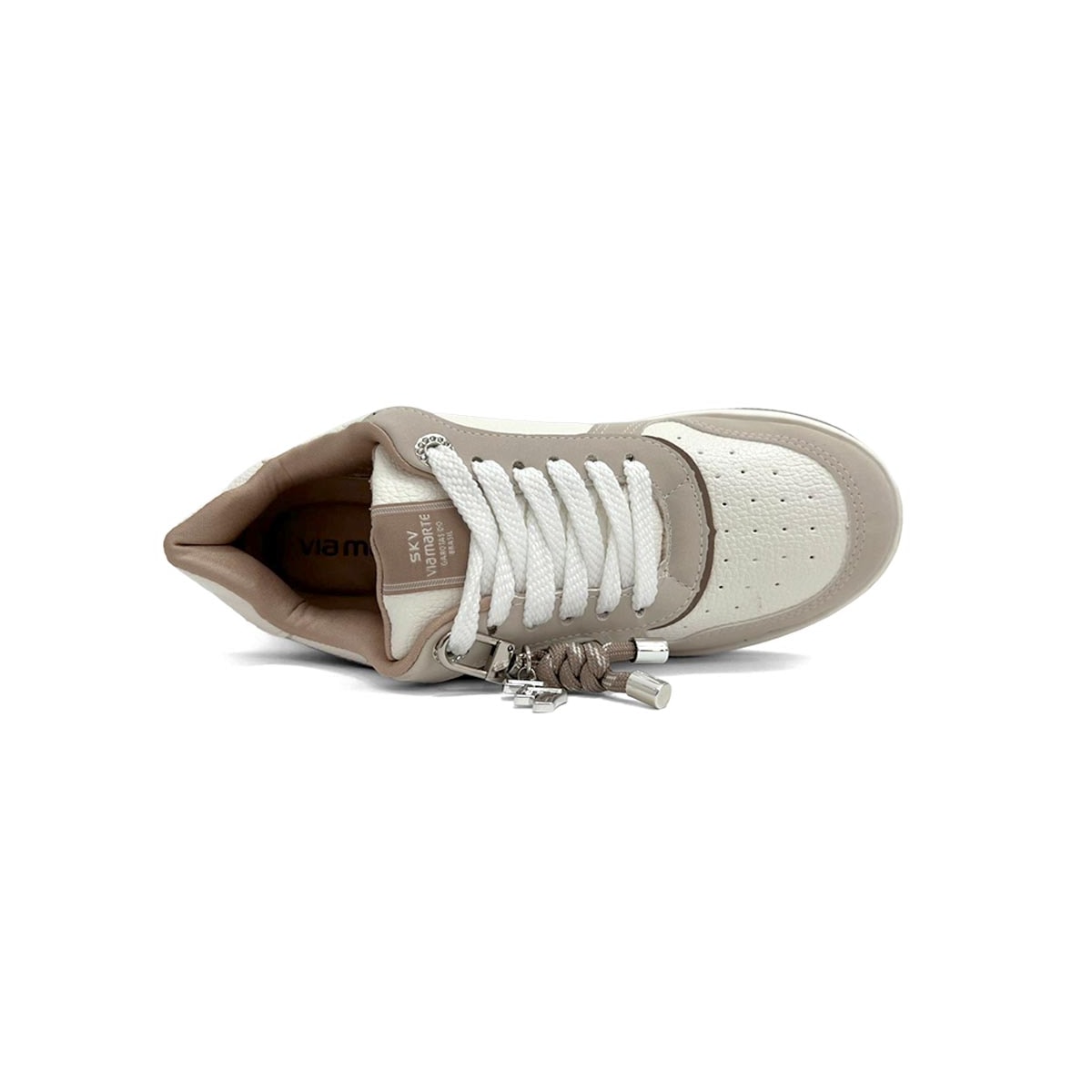Tênis Via Marte Casual 209-014-13 Bege/Milk/Toffee