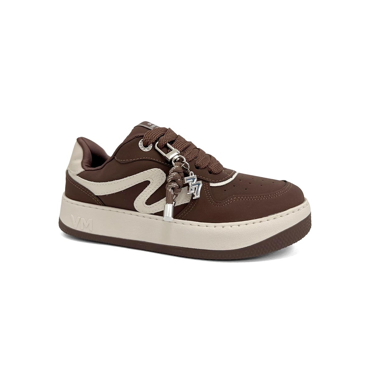 Tênis Via Marte Casual 209-014-14 Dark Brown/Marfim Tênis Via Marte Casual 209-014-14 Dark Brown/Marfim