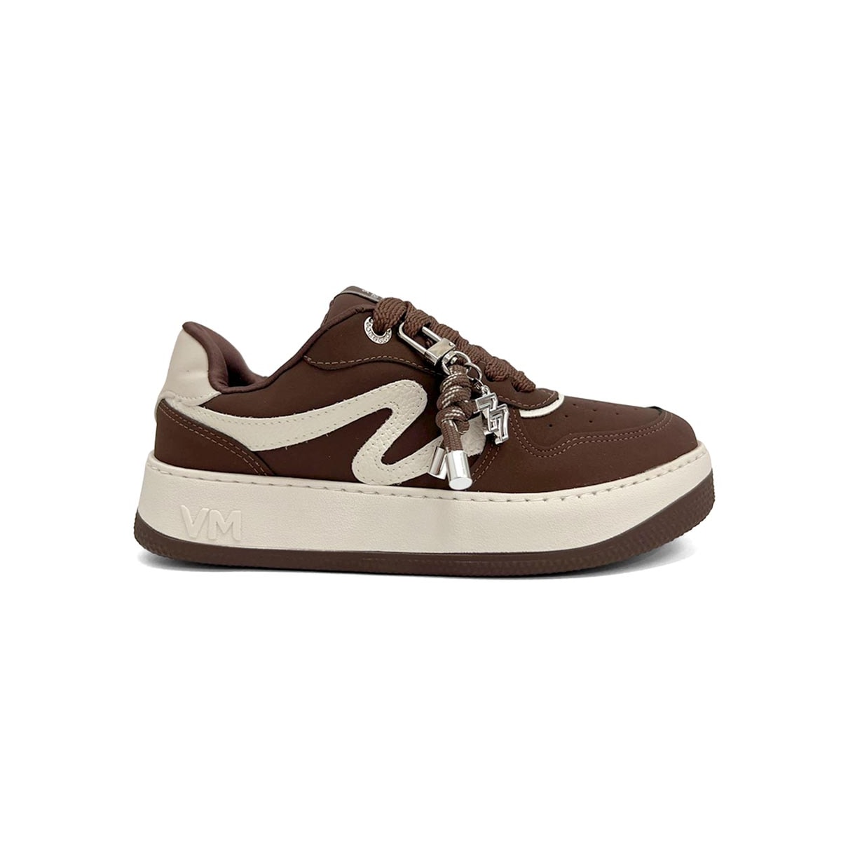 Tênis Via Marte Casual 209-014-14 Dark Brown/Marfim Tênis Via Marte Casual 209-014-14 Dark Brown/Marfim