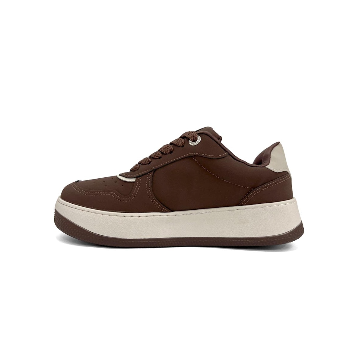 Tênis Via Marte Casual 209-014-14 Dark Brown/Marfim Tênis Via Marte Casual 209-014-14 Dark Brown/Marfim