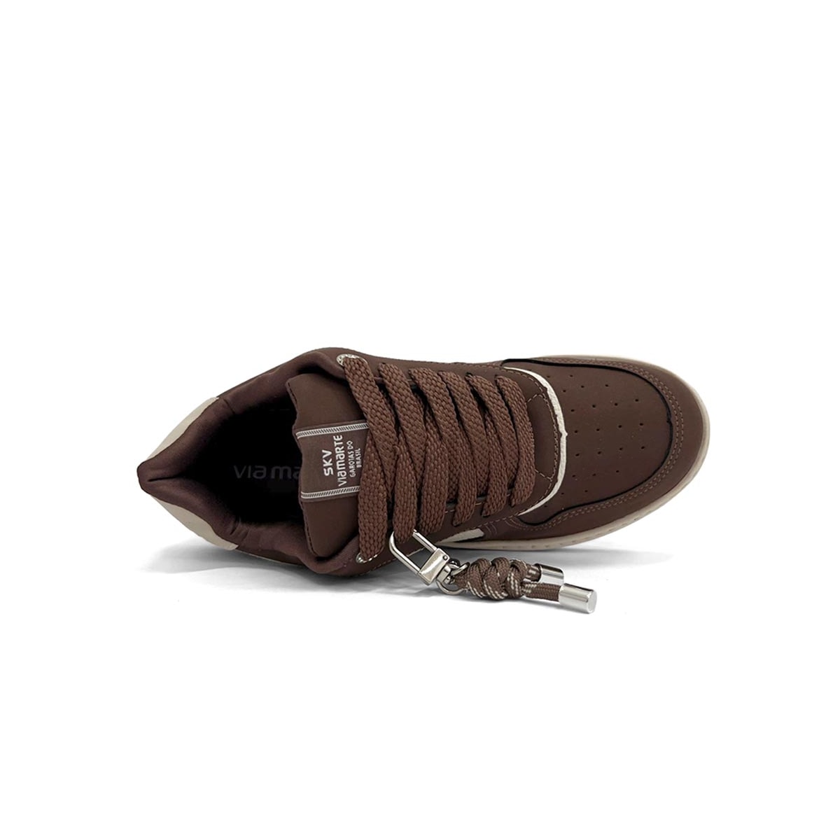 Tênis Via Marte Casual 209-014-14 Dark Brown/Marfim Tênis Via Marte Casual 209-014-14 Dark Brown/Marfim