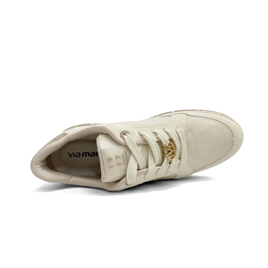 Tênis Via Marte Casual 219-006-02 Marfim