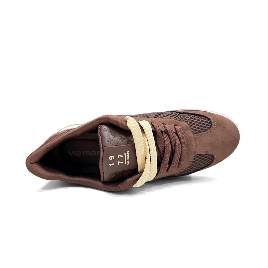 Tênis Via Marte Casual 226-018-24 Dark Brown