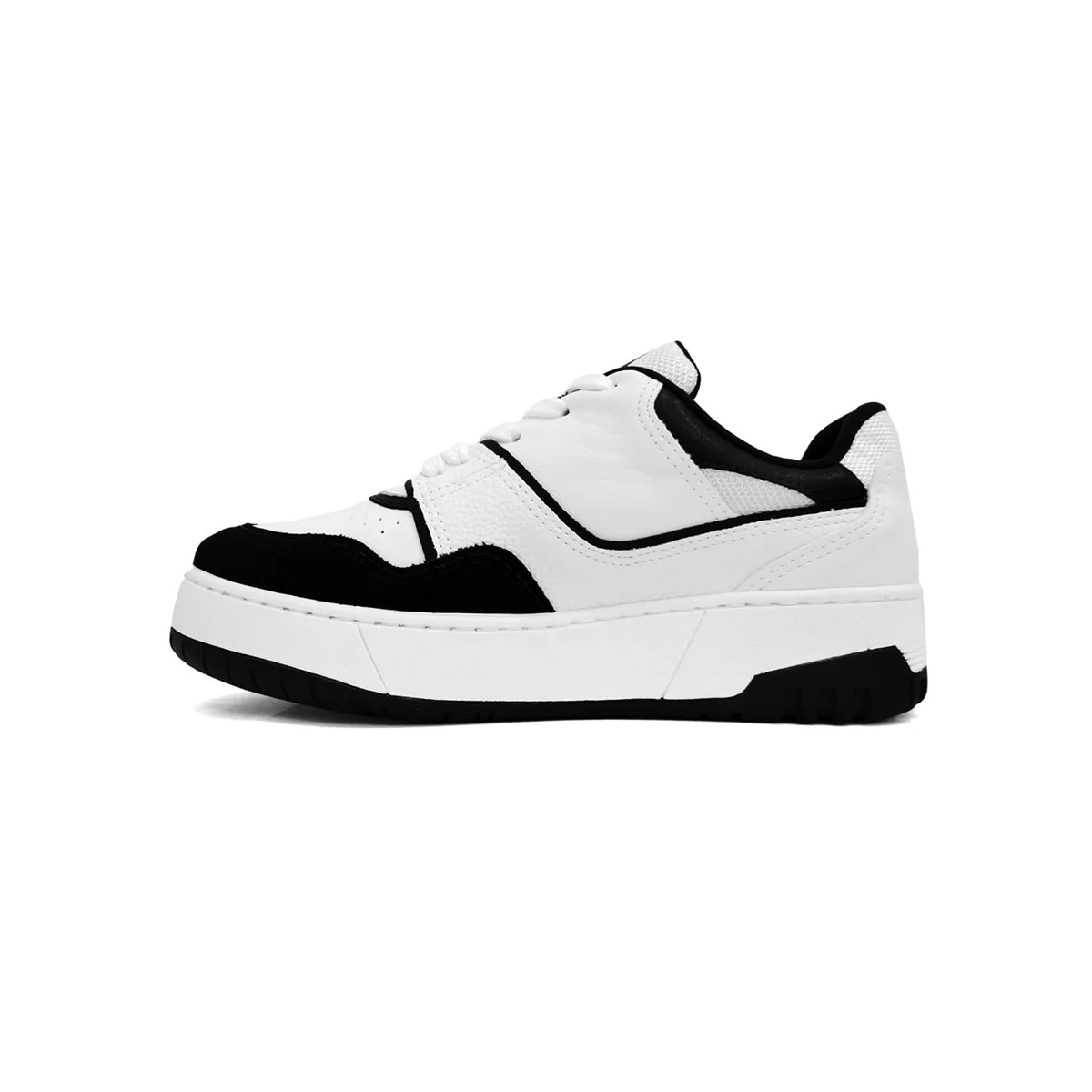 Tênis Via Marte Casual 23-13101 Preto/Branco Tênis Via Marte Casual 23-13101 Preto/Branco