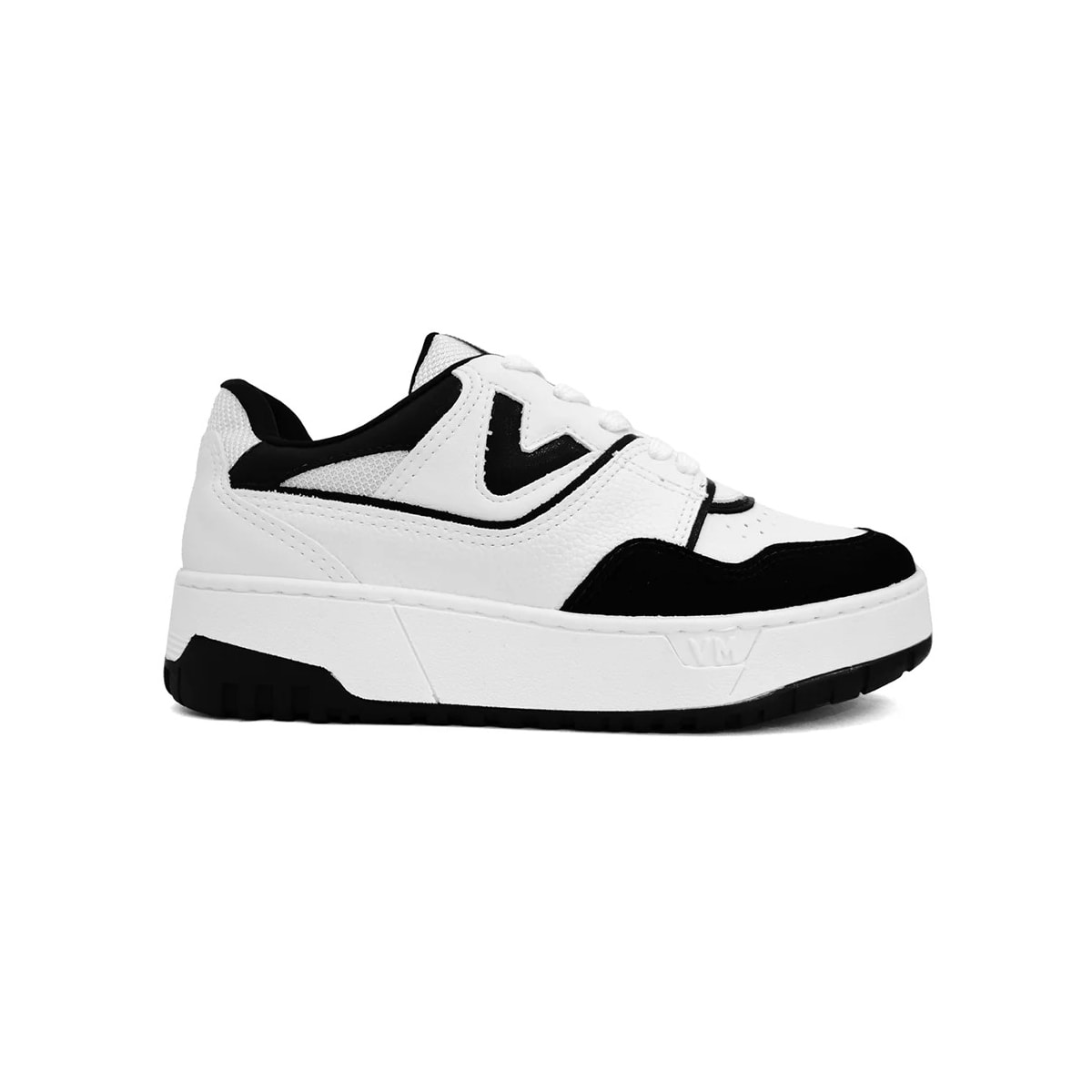 Tênis Via Marte Casual 23-13101 Preto/Branco Tênis Via Marte Casual 23-13101 Preto/Branco
