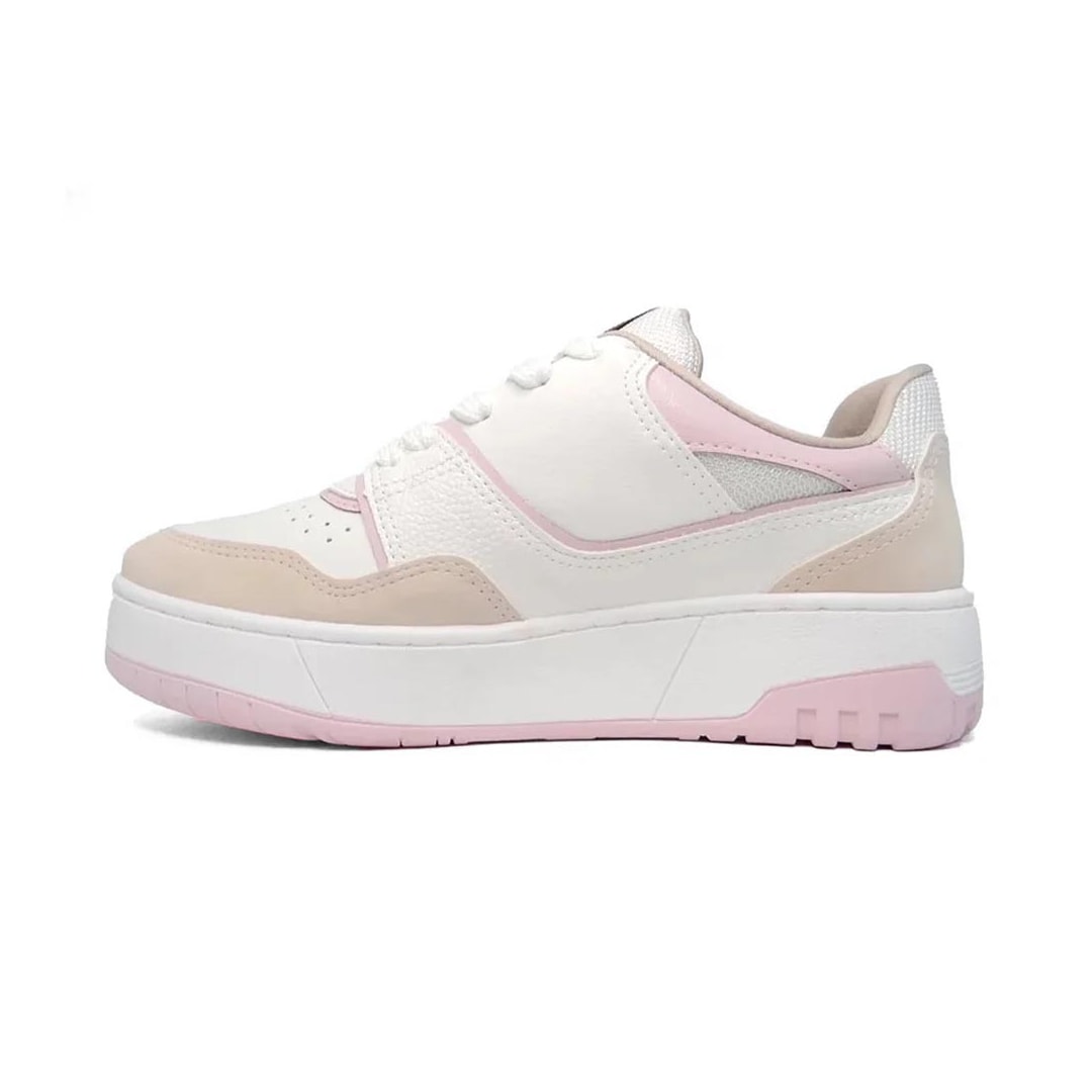 Tênis Via Marte Casual 23-13102 Aveia/Branco/Branco Tênis Via Marte Casual 23-13102 Aveia/Branco/Branco