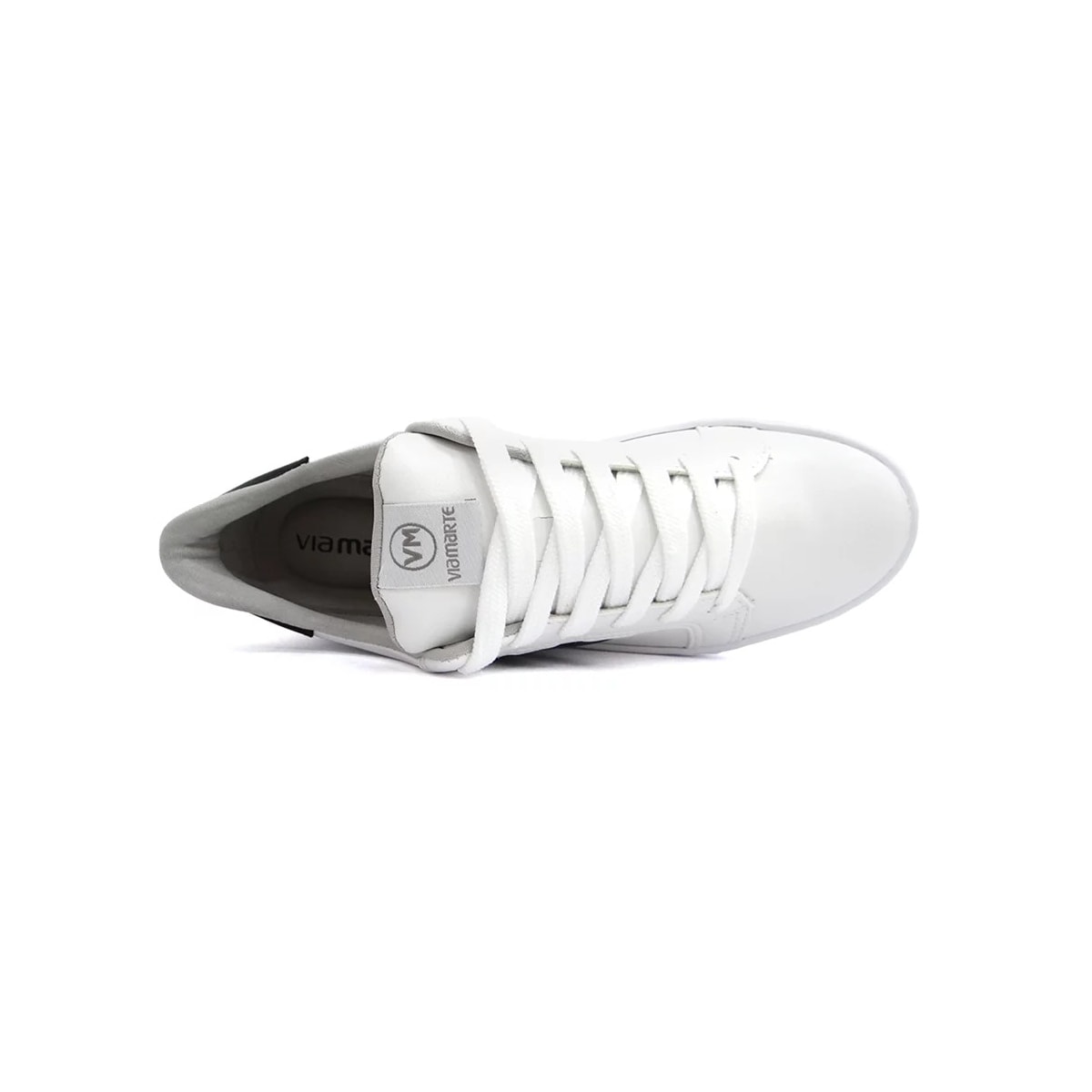 Tênis Via Marte Casual 23-6202-01 Branco/Preto Tênis Via Marte Casual 23-6202-01 Branco/Preto