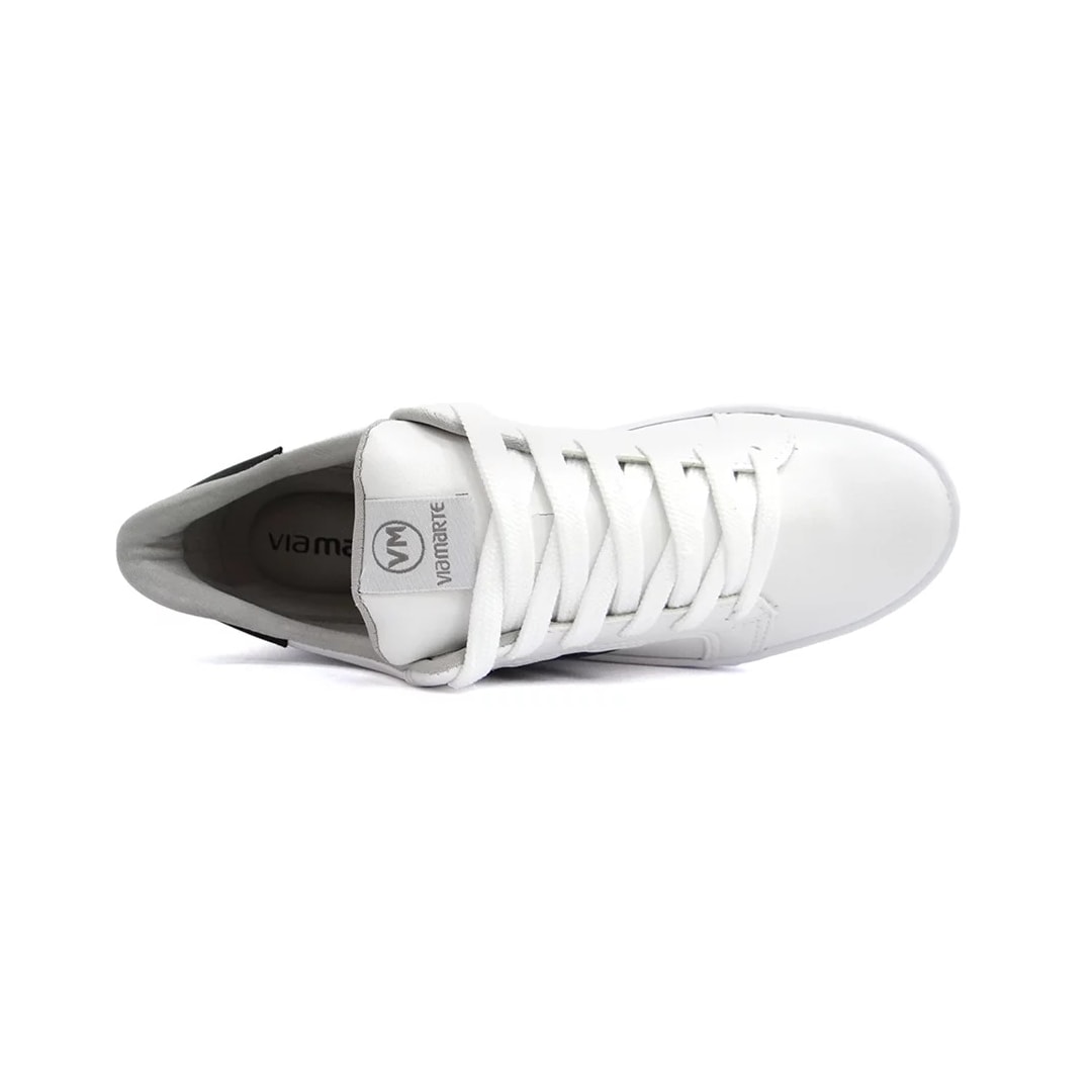 Tênis Via Marte Casual 23-6202-01 Branco/Preto