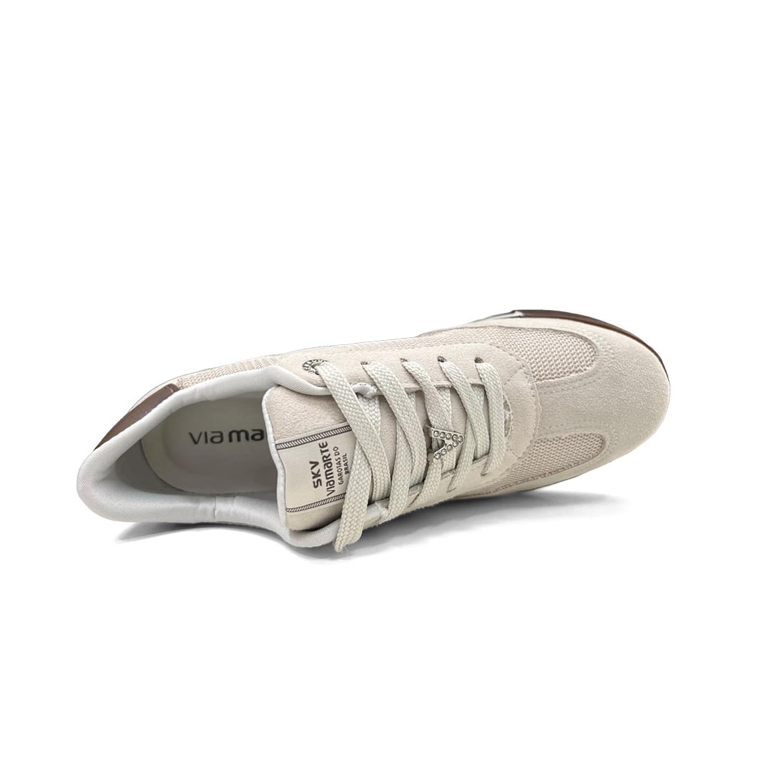 Tênis Via Marte Casual 237-024-02 Porcelana/Cinnamon Tênis Via Marte Casual 237-024-02 Porcelana/Cinnamon