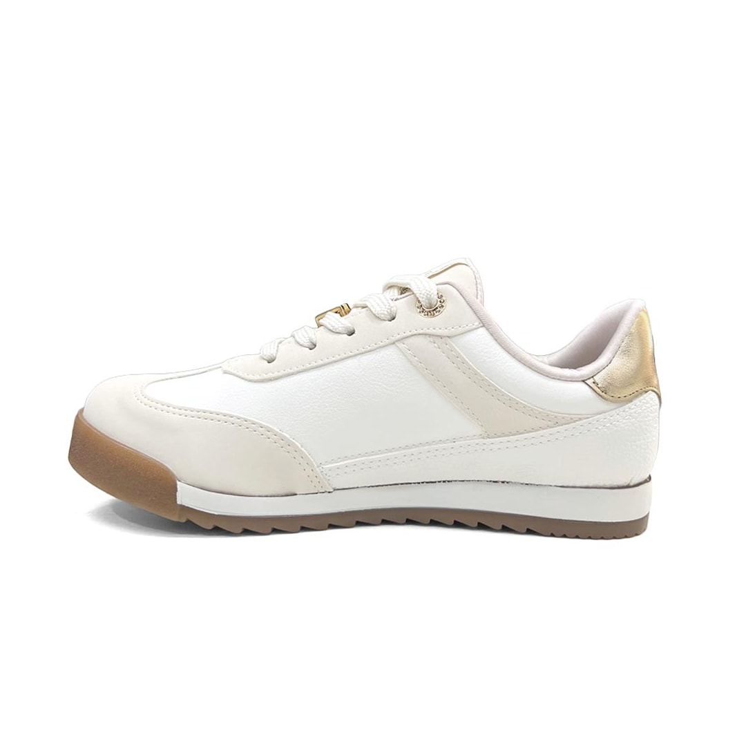 Tênis Via Marte Casual 237-024-05 Marfim/Milk/Gold