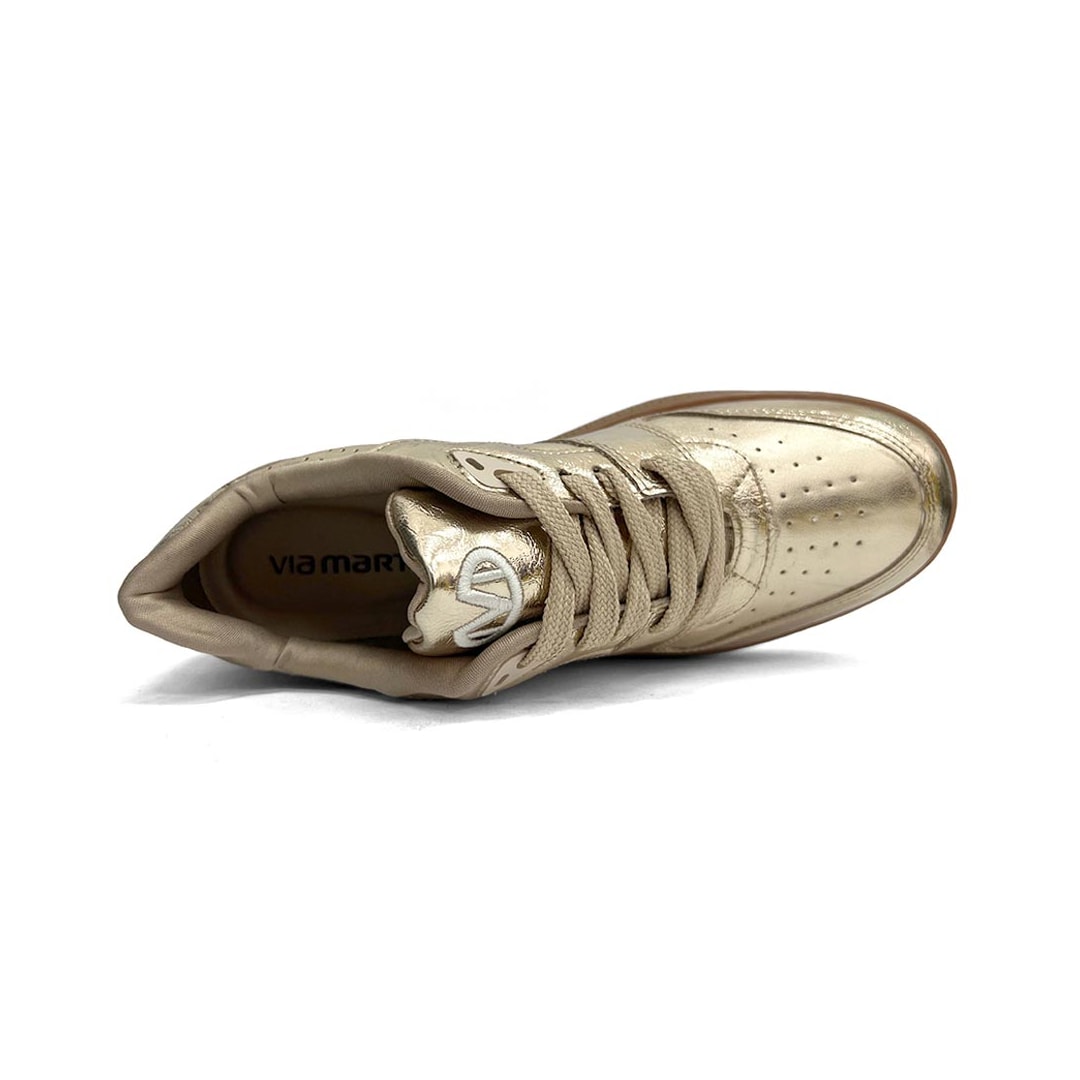 Tênis Via Marte Casual 277-003-01 Dourado Tênis Via Marte Casual 277-003-01 Dourado