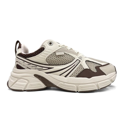 Detalhe - Tênis Via Marte Casual 369-001-06 Marfim