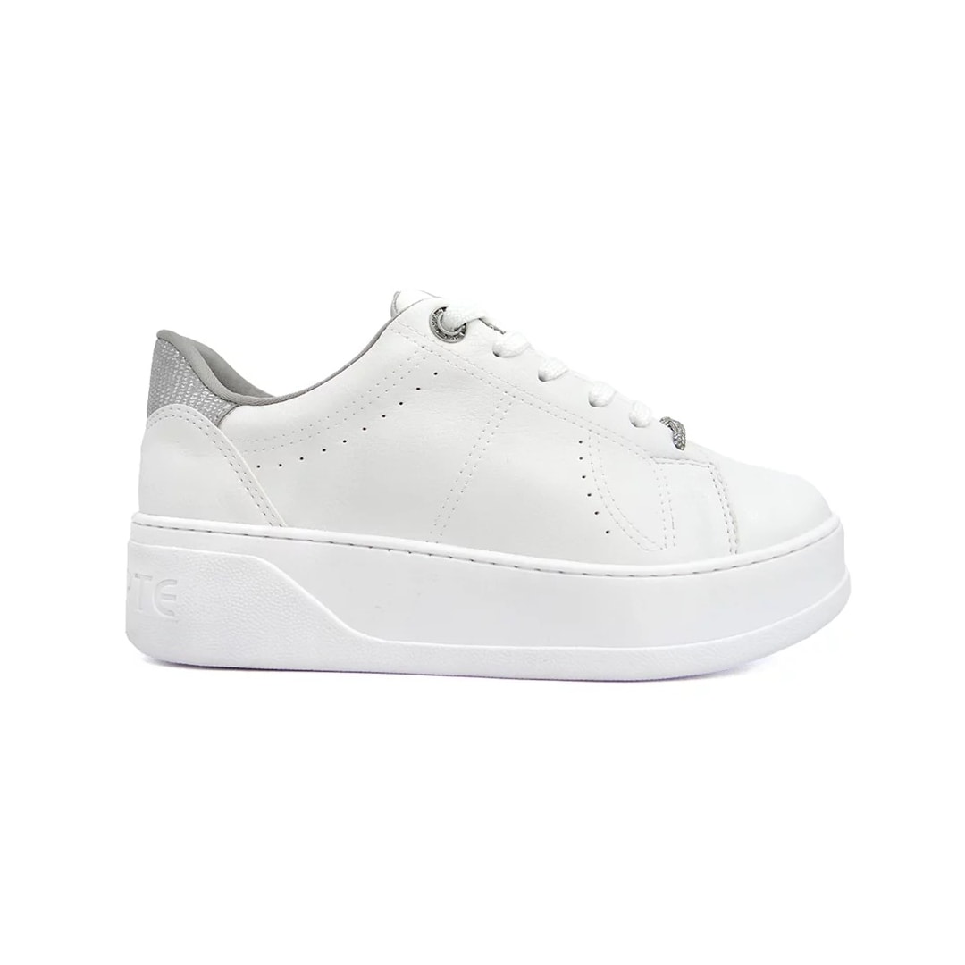 Tênis Via Marte Casual Feminino 23-13506 Branco/Prata