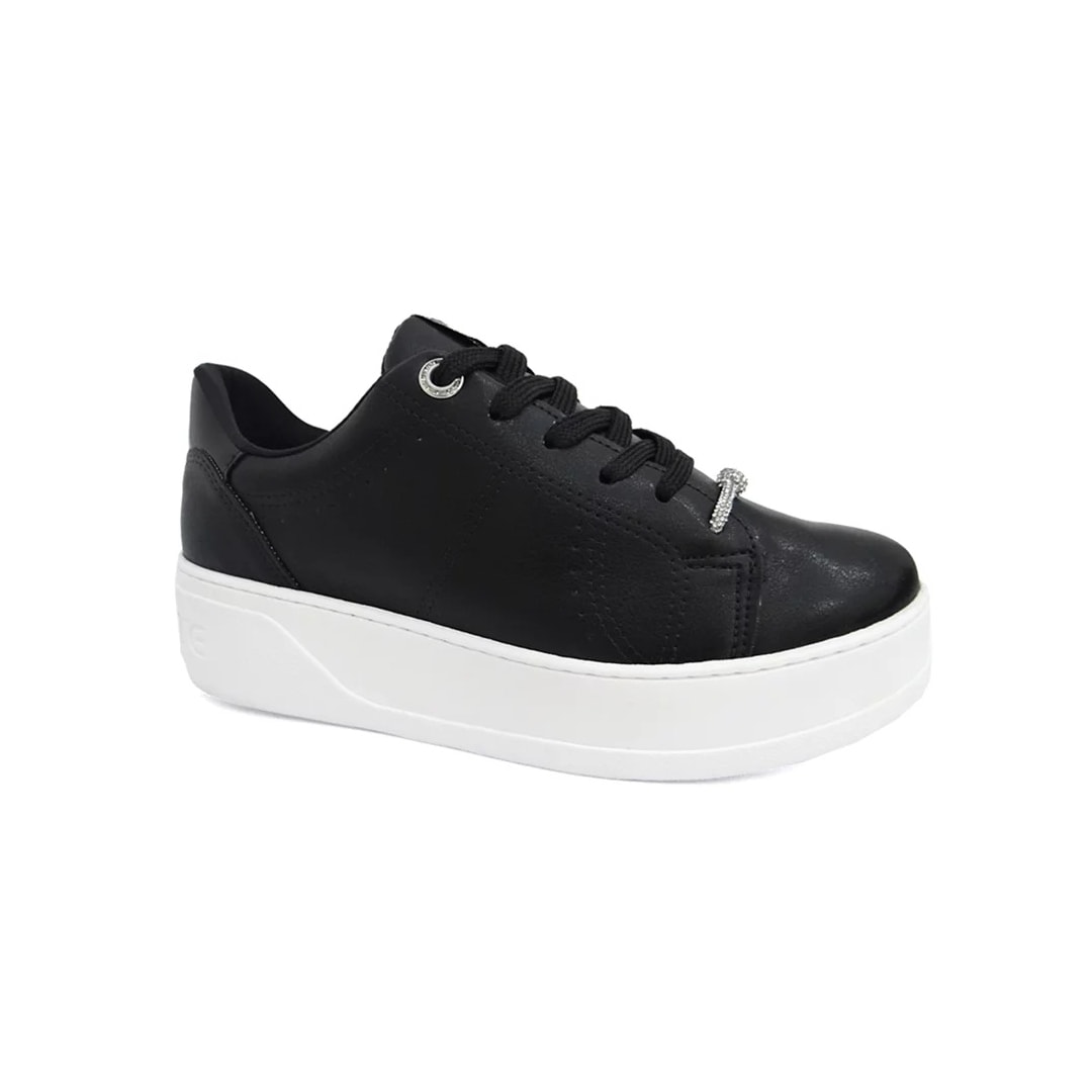 Tênis Via Marte Casual Feminino 23-13506 Preto/Preto Tênis Via Marte Casual Feminino 23-13506 Preto/Preto