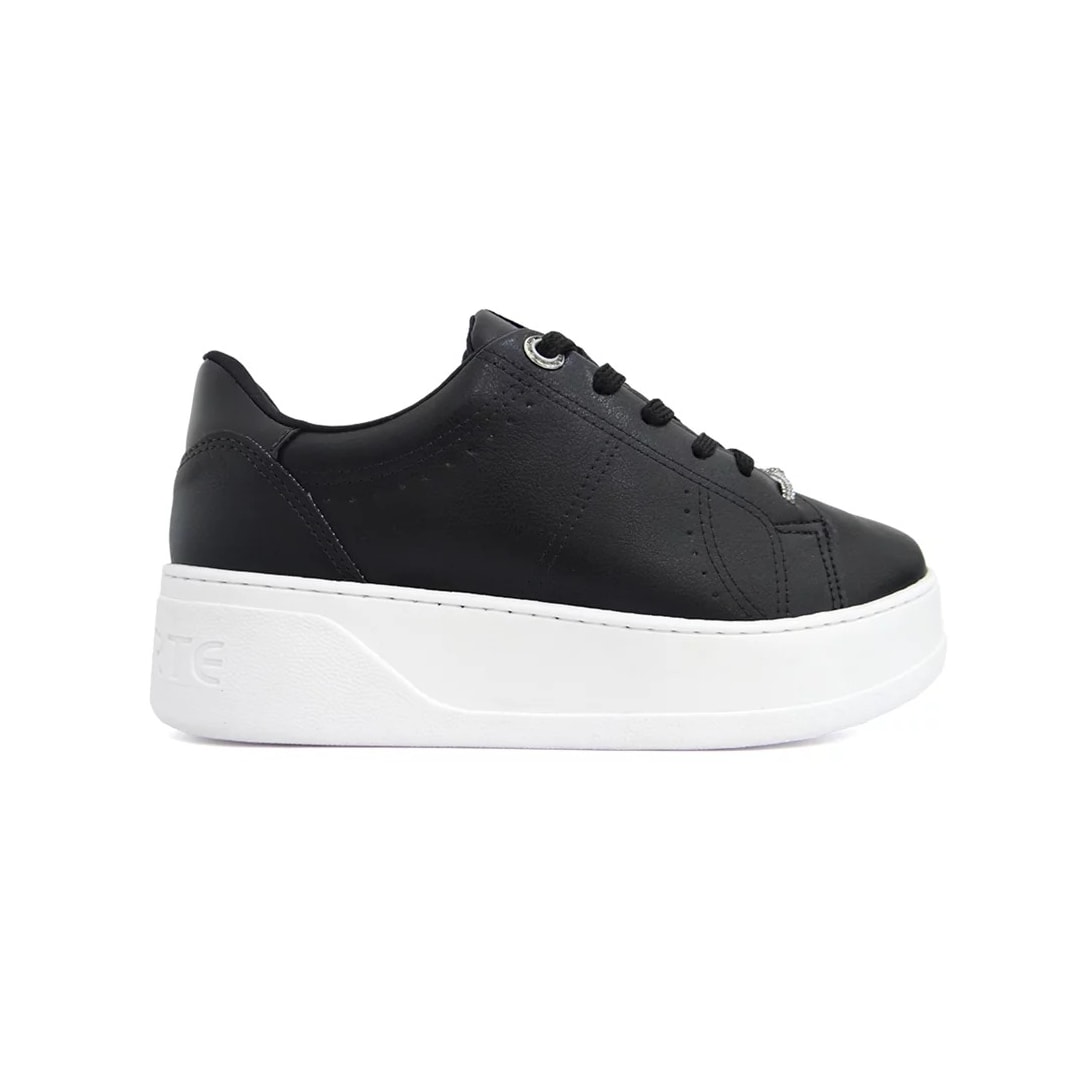 Tênis Via Marte Casual Feminino 23-13506 Preto/Preto Tênis Via Marte Casual Feminino 23-13506 Preto/Preto