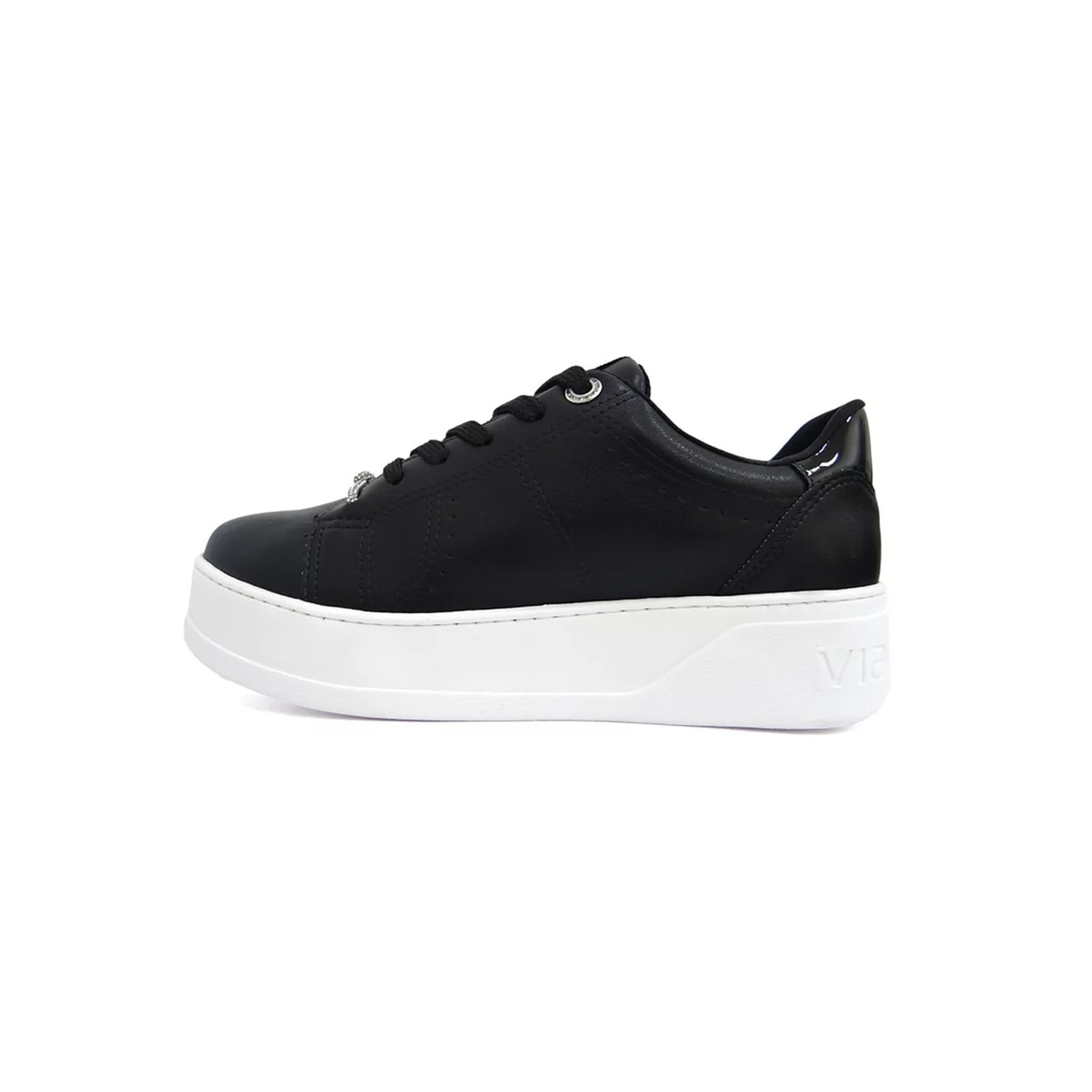 Tênis Via Marte Casual Feminino 23-13506 Preto/Preto Tênis Via Marte Casual Feminino 23-13506 Preto/Preto