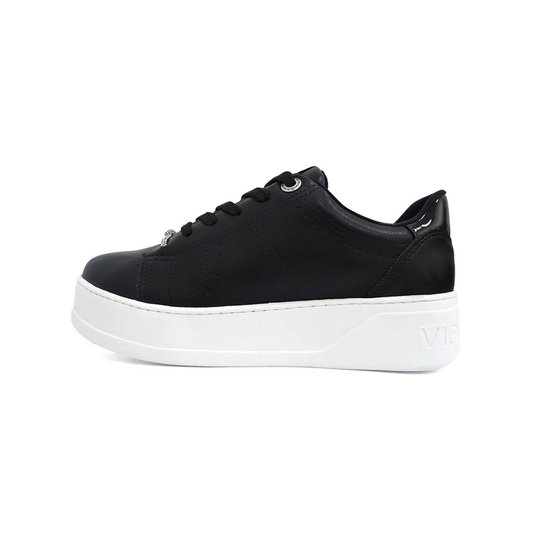Tênis Via Marte Casual Feminino 23-13506 Preto/Preto Tênis Via Marte Casual Feminino 23-13506 Preto/Preto