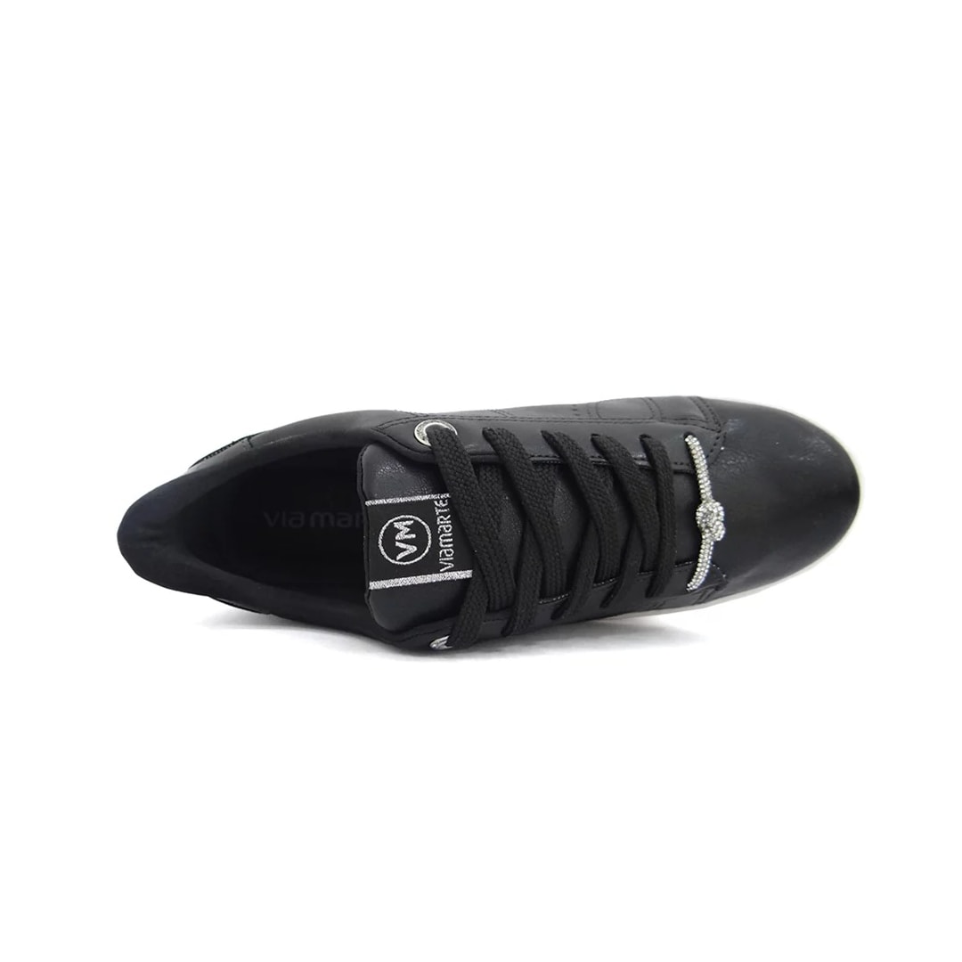 Tênis Via Marte Casual Feminino 23-13506 Preto/Preto Tênis Via Marte Casual Feminino 23-13506 Preto/Preto
