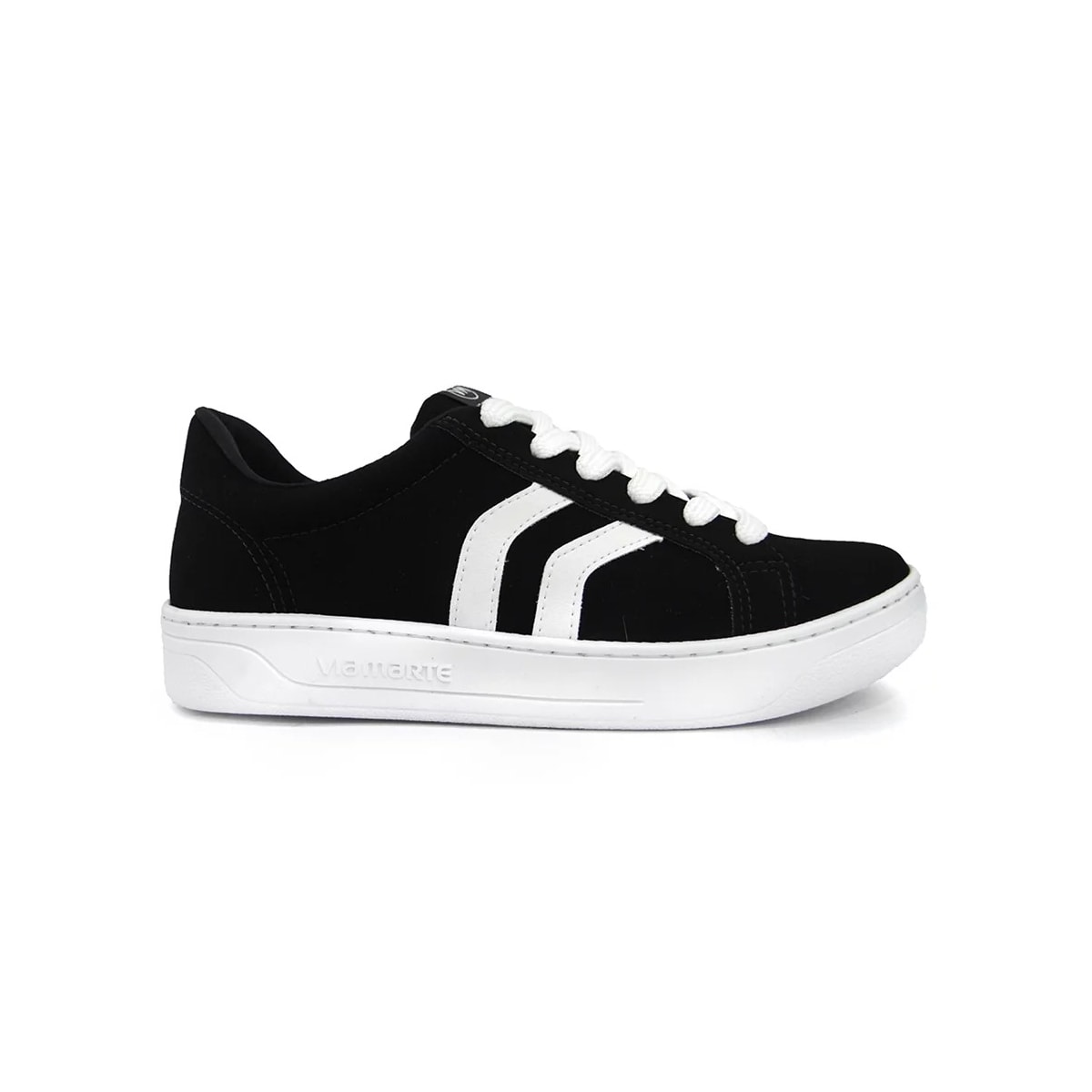 Tênis Via Marte Casual Feminino 23-6203 Preto/Branco Tênis Via Marte Casual Feminino 23-6203 Preto/Branco