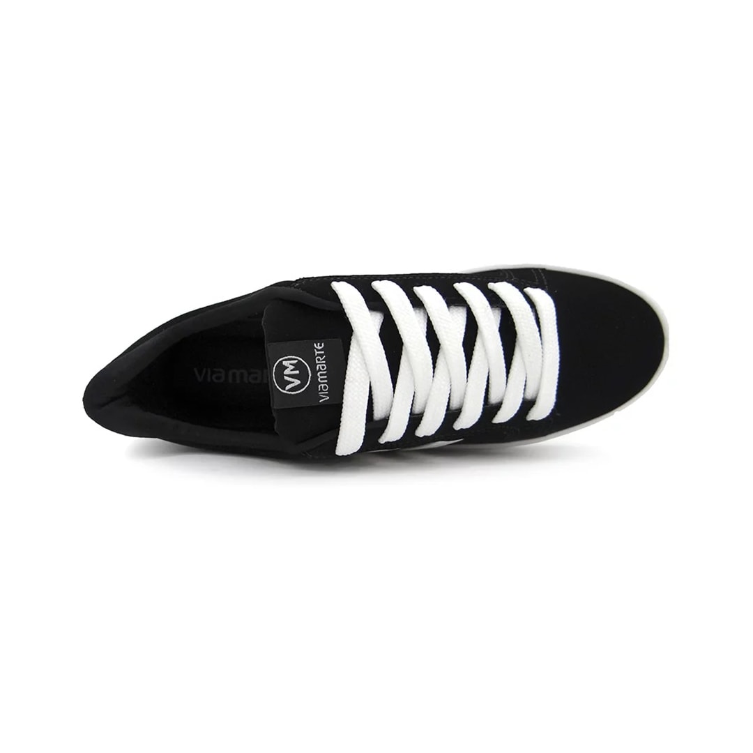 Tênis Via Marte Casual Feminino 23-6203 Preto/Branco