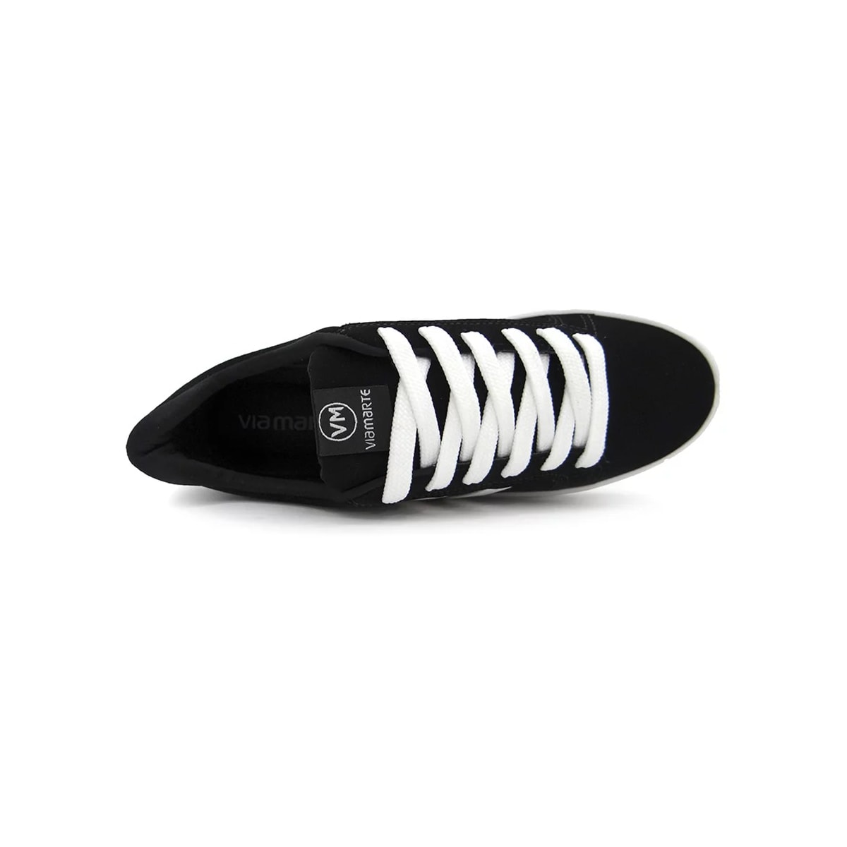 Tênis Via Marte Casual Feminino 23-6203 Preto/Branco