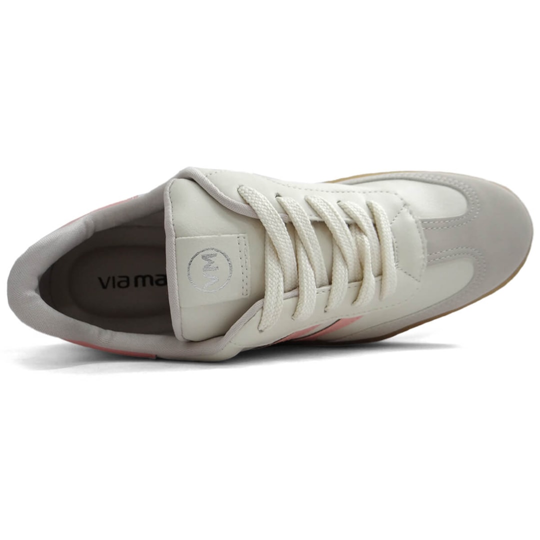 Tênis Via Marte Casual Plataforma 156-001-05 Bege