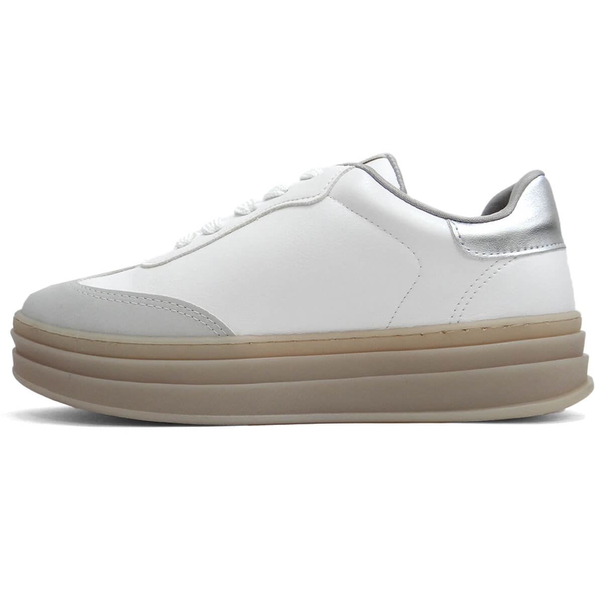 Tênis Via Marte Casual Plataforma 156-001-05 Neve Tênis Via Marte Casual Plataforma 156-001-05 Neve