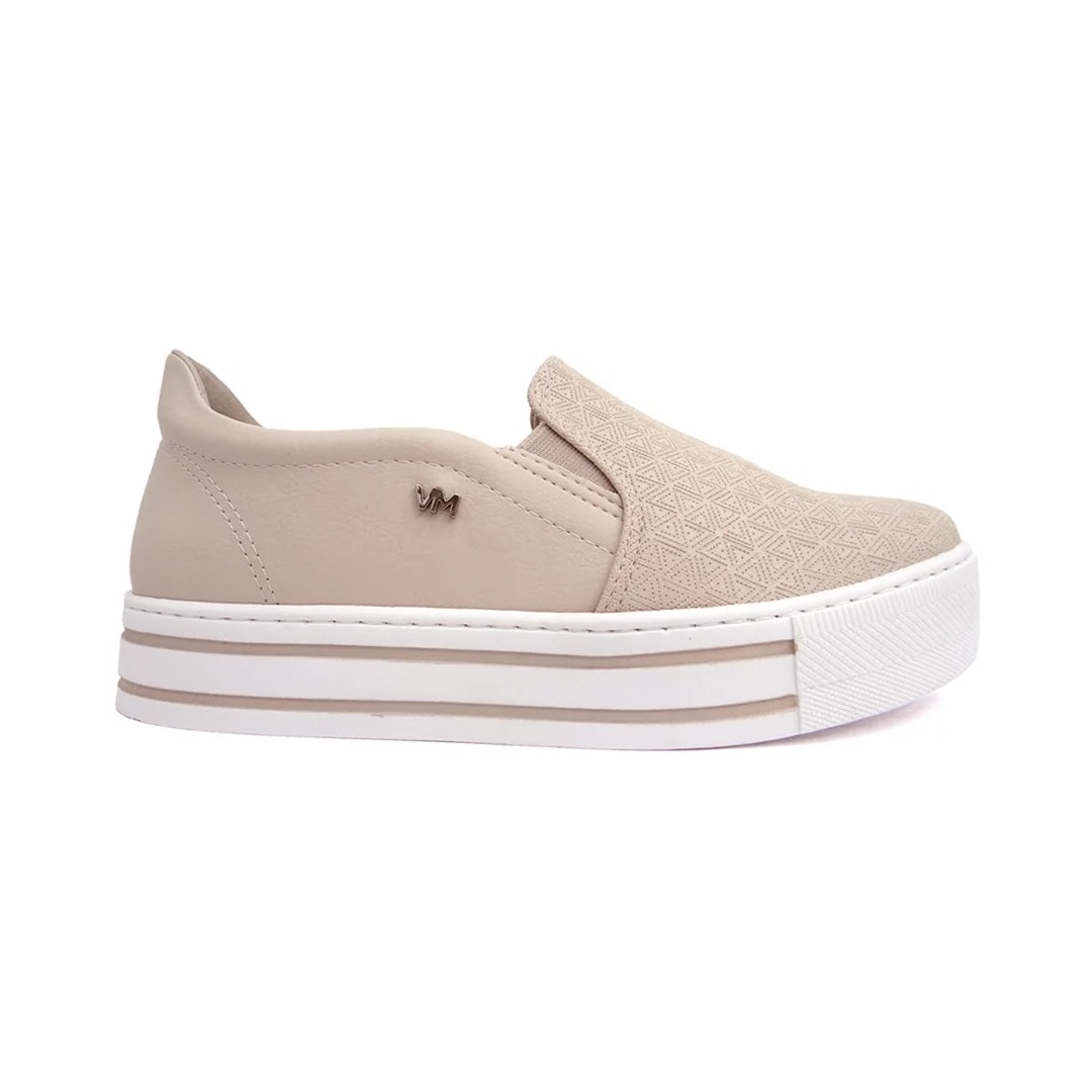 Tênis Via Marte Casual Plataforma 22-10209 Aveia Tênis Via Marte Casual Plataforma 22-10209 Aveia