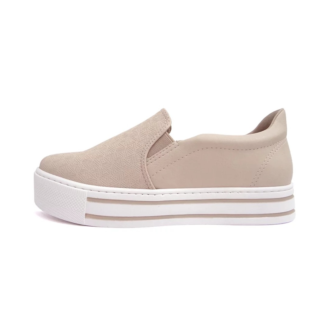 Tênis Via Marte Casual Plataforma 22-10209 Aveia Tênis Via Marte Casual Plataforma 22-10209 Aveia