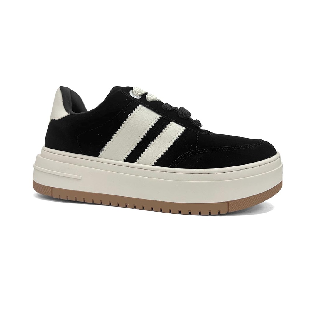 Tênis Via Marte Casual Plataforma 233-004-06 Preto